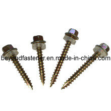 Wood Screw Fastener Hex Washer Head Tapping Screw Type 17 Cutting Thread Screw Thread Forming Screw Hex Flange Head Self Tapping Screw Self Tapping Screw